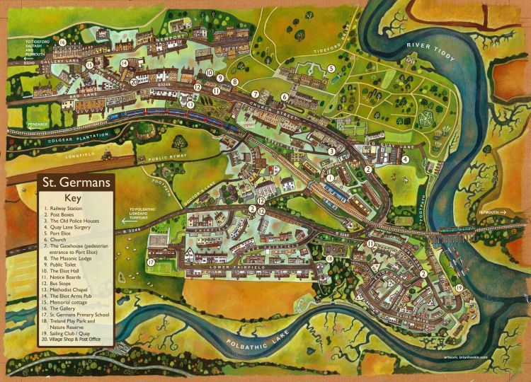 Map of St Germans