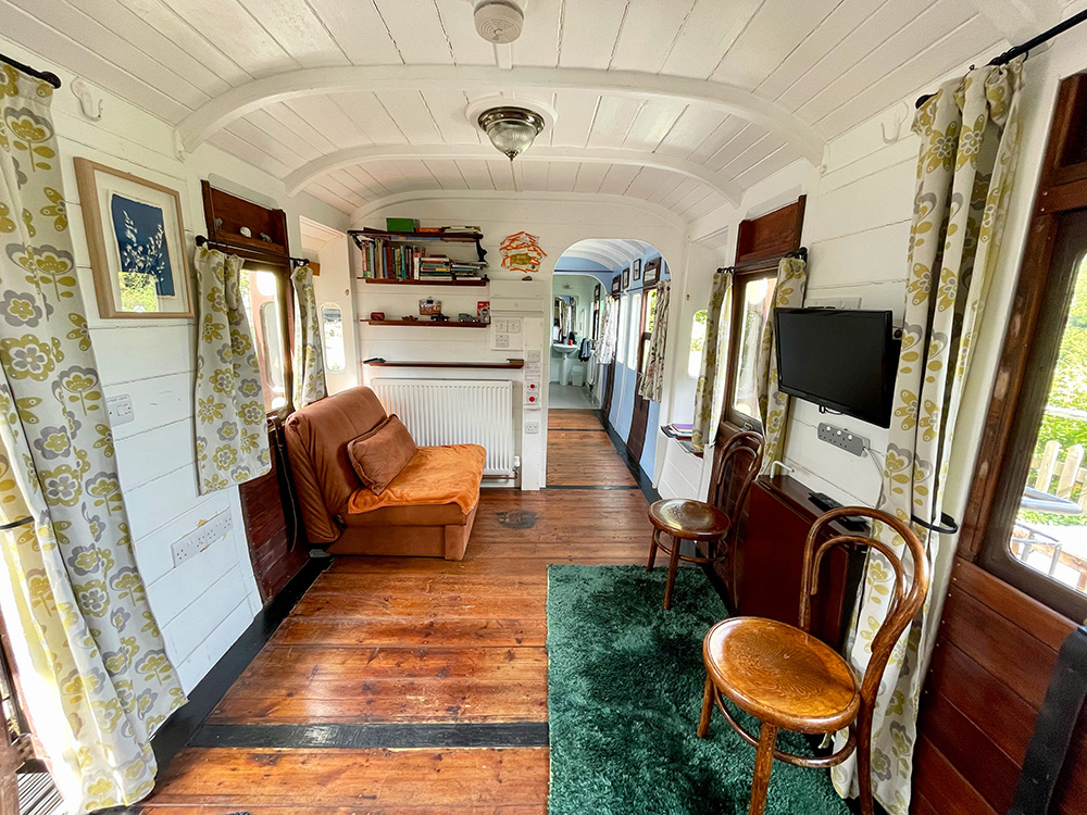 Millpool a fully accessible holiday carriage with furniture removed to make more space