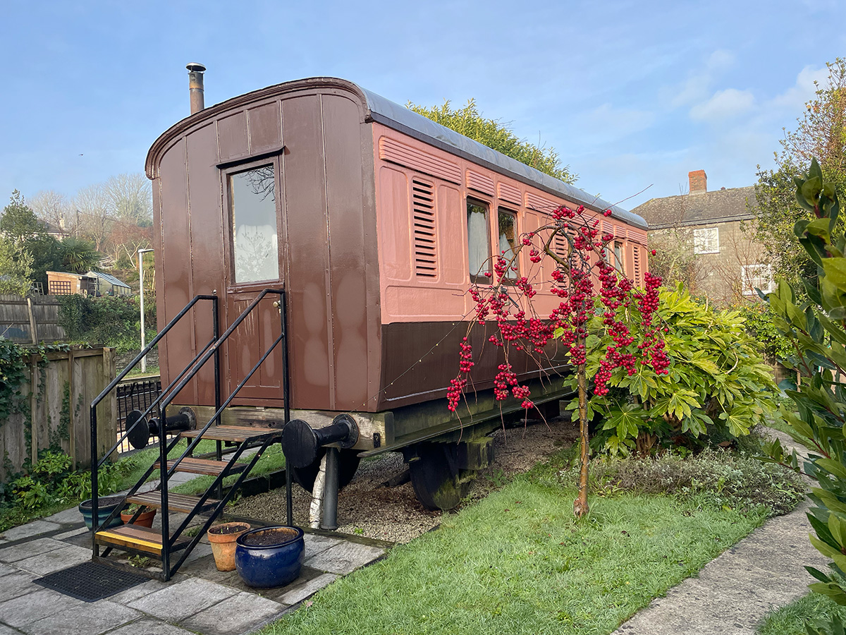 Old Luggage Van at St Germans station
