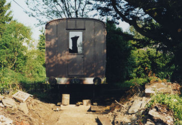 The Old Luggage Van on site