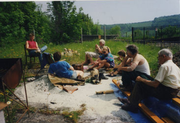 The siding before excavation